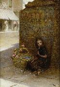 Augustus Earle The flower girl oil painting on canvas